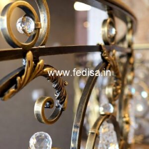 Luxury Brass Crystal Railings for Homes CR-4687
