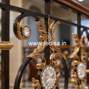 Stylish Crystal Brass Railings for Homes CR-4693