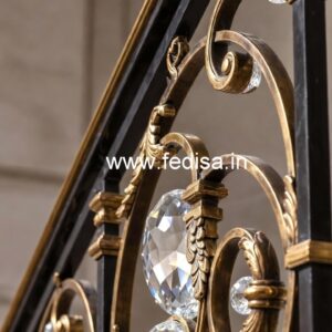 Stylish Brass Crystal Railing Designs CR-4699