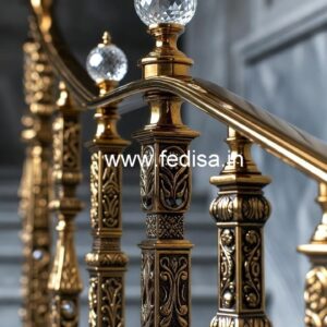 Royal Interior Brass Crystal Railings CR-4700