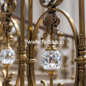 High-End Brass Crystal Railings for Homes CR-4710
