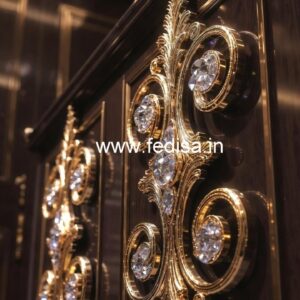 High-End Brass Crystal Staircase Designs CR-4720