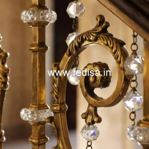 Premium Brass Crystal Railing for Villas CR-4721