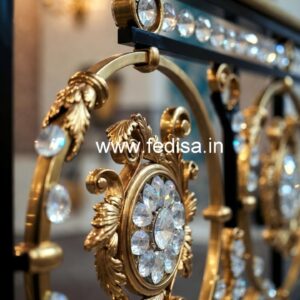 Stylish Brass Crystal Railing for Modern Homes CR-4725
