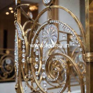 Premium Brass Crystal Railing Trends CR-4726