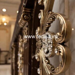 Premium Brass Crystal Railings for Architecture CR-4745