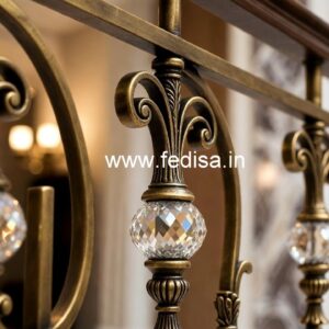 Stylish Brass Crystal Railings for Decor CR-4751