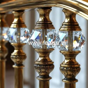 Stylish Brass Crystal Railings for Luxury Living CR-4755