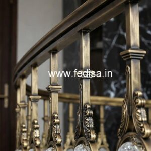 Luxury Brass Crystal Railing Design Ideas for Modern Homes CR-4756