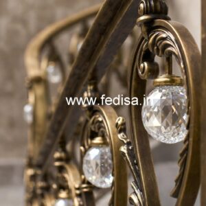 Royal Brass Crystal Stair Railing Inspiration CR-4760