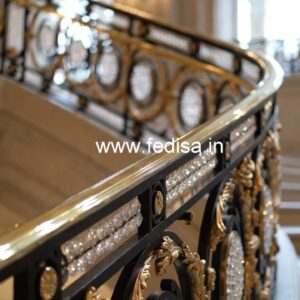Designer Brass Crystal Staircase Concepts CR-4777