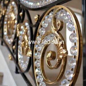 Modern Home Brass Crystal Railing Ideas CR-4778