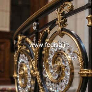 Premium Brass Crystal Railing for Home Decor CR-4784