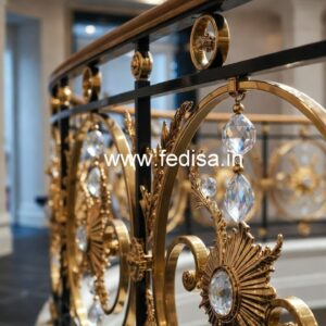 Premium Brass Crystal Staircase Designs CR-4788