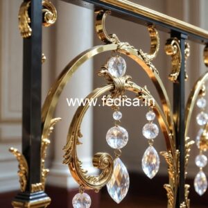 Premium Brass Crystal Railings for Modern Homes CR-4791