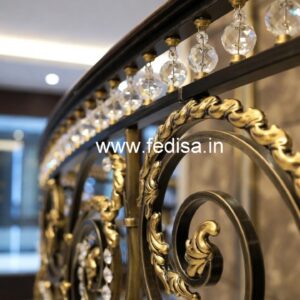 Luxury Brass Crystal Railings for Interior Design CR-4795