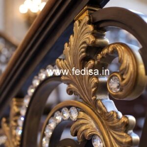 Stylish Brass Crystal Railings for Architecture CR-4796