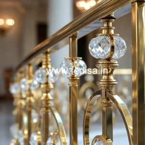 Luxury Brass Crystal Railings for Villas CR-4809