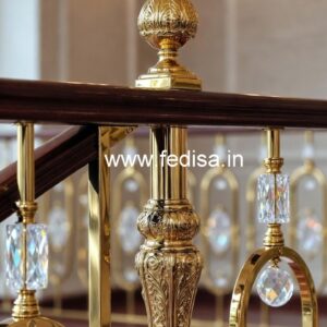 Premium Brass Crystal Railings for Projects CR-4810