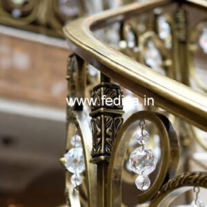 Stylish Brass Crystal Railings for Staircases CR-4811