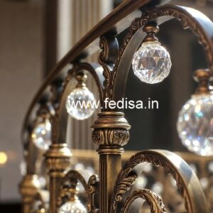 Premium Brass Crystal Railings for Decor CR-4827