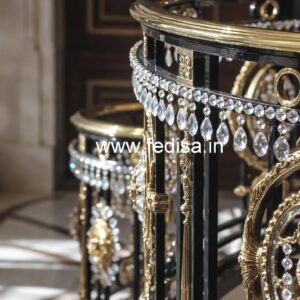 Designer Brass Crystal Railings for Villas CR-4828