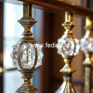 Premium Brass Crystal Railings for Modern Interiors CR-4841