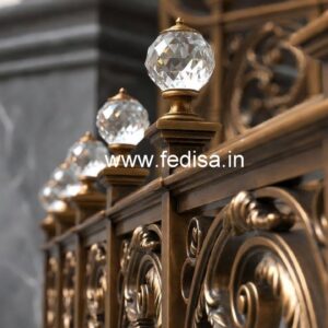 Designer Brass Crystal Railings for Grand Staircases CR-4842