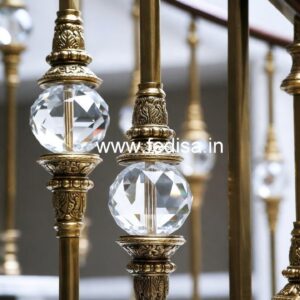 Luxury Brass Crystal Railings for Classic Homes CR-4843