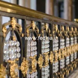 Elegant Brass Crystal Railings for Dream Homes CR-4848