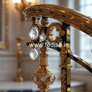 Designer Brass Crystal Railings for Elegant Homes CR-4850