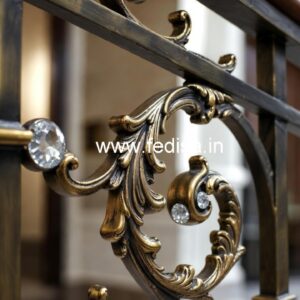 Luxury Brass Crystal Railings for Classic Interiors CR-4851