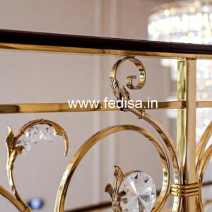 Stylish Brass Crystal Railings for Grand Homes CR-4852