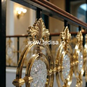 Luxury Brass Crystal Railing Design Ideas CR-4863
