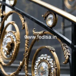 Luxury Brass Crystal Railing Design Ideas CR-4865