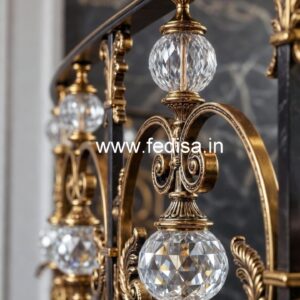 Modern Luxury Brass Crystal Railings CR-4877