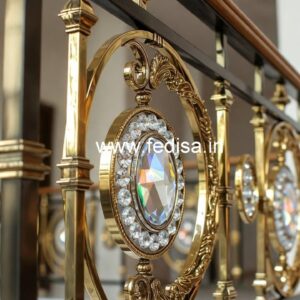High-End Brass Crystal Railing Styles CR-4881