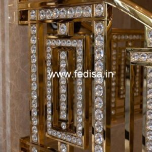 Glass & Brass Crystal Railing Combo Designs CR-4890