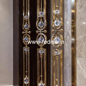 Luxury Interior Railings with Brass Crystal CR-4892