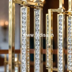 Modern Royal Brass Crystal Railings CR-4921