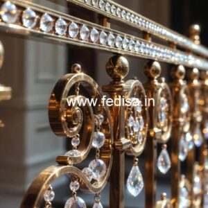 Interior Design Ideas with Brass Crystal Railing CR-4925