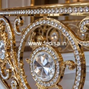 Unique Interior Brass Crystal Railings CR-4937