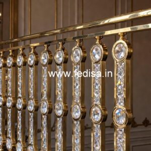 Luxury Handcrafted Brass Crystal Railings CR-4939