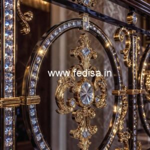 Premium Quality Crystal Brass Railings CR-4948