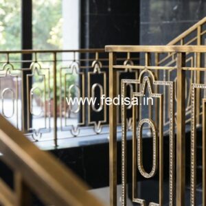 Modern Interior Brass Crystal Railings CR-4950