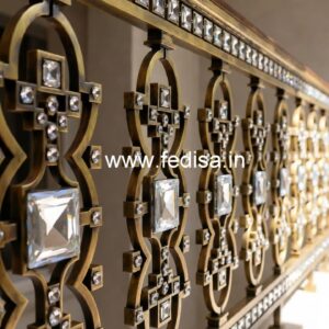 Premium Staircase Design with Brass Crystal CR-4960