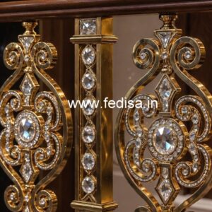 Royal Interior Brass Crystal Railings CR-5004