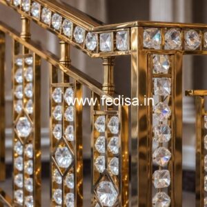 Premium Staircase Brass Crystal Designs CR-5005
