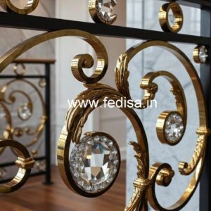 Luxury Brass Crystal Staircase Designs CR-5018