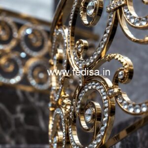 High-End Brass Crystal Staircase Designs CR-5024